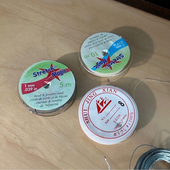 jewelry wires and strings 
most are gently/barely used
for jewelry and such - Picture 2 of 9